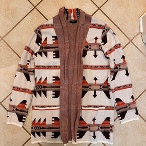 Western Aztec Women's Cardigan - SZ M